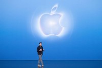 Apple Inc.’s new chief executive officer, John Ternus, speaks during the company’s latest product announcement at an Apple event at the Steve Jobs Theater in Apple Park in Cupertino, California, on September 9, 2026. (Photo by Karl Mondon / AFP)