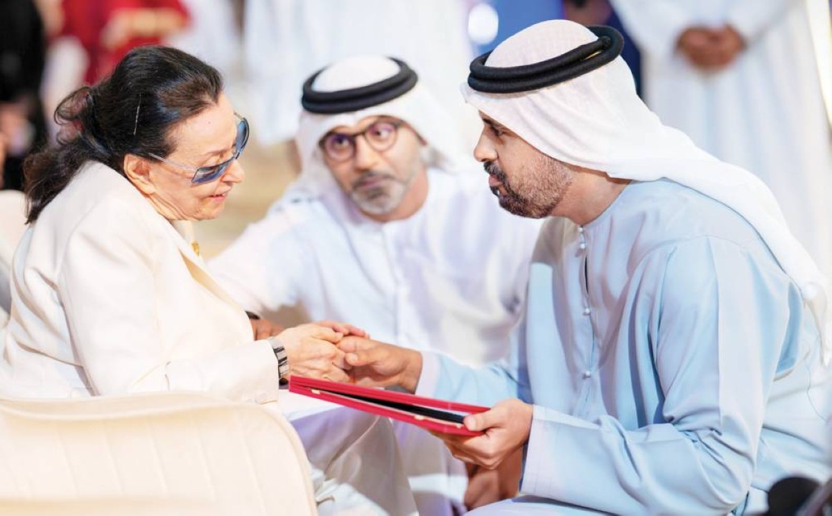 ذياب بن محمد خلال تكريم نجاة الصغيرة
