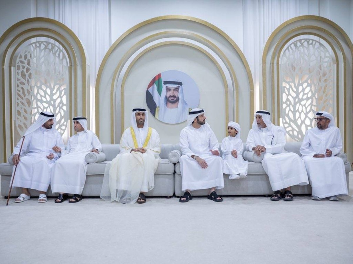حمدان بن محمد يحضر أفراح الحميري والمنصوري