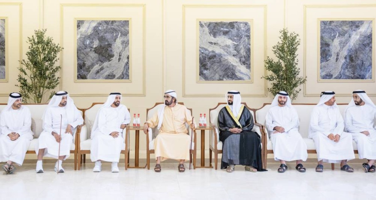 محمد بن راشد خلال حضوره أفراح الفلاسي