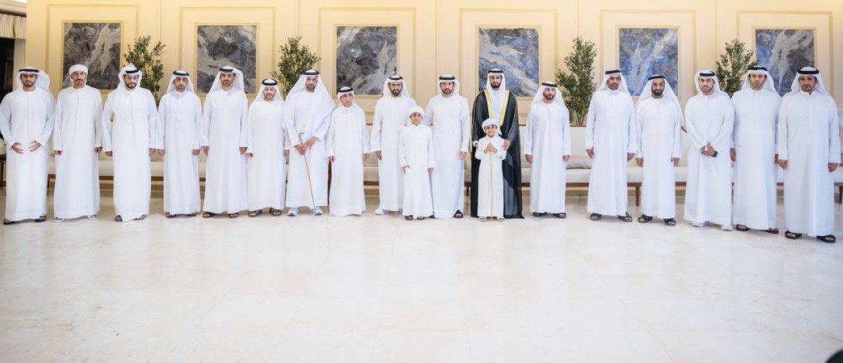  حمدان بن محمد خلال أفراح الفلاسي بحضور سعيد بن مكتوم
