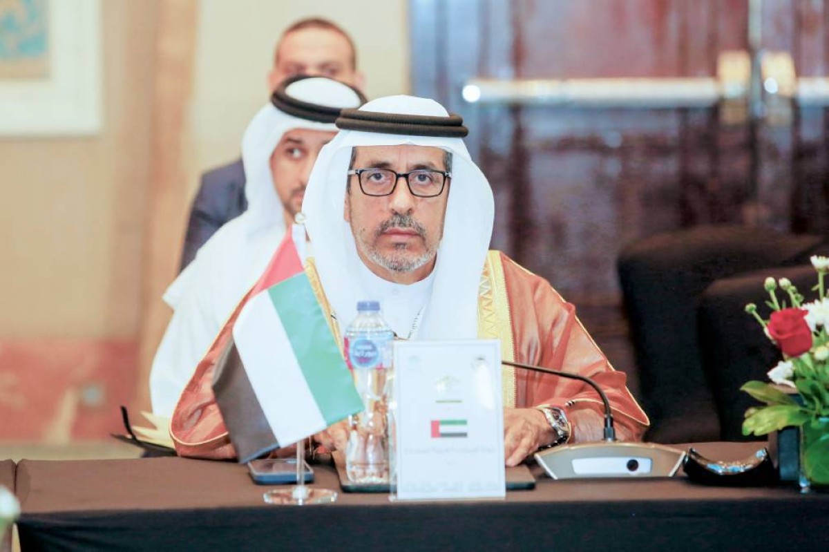أحمد المنصوري خلال المشاركة |