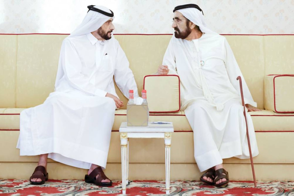 محمد بن راشد يتلقى تعازي قادة الدول في وفاة أحمد بن راشد