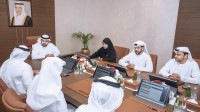 محمد الشرقي خلال لقائه وفد شرطة الفجيرة