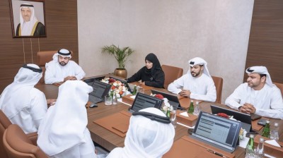 محمد الشرقي خلال لقائه وفد شرطة الفجيرة
