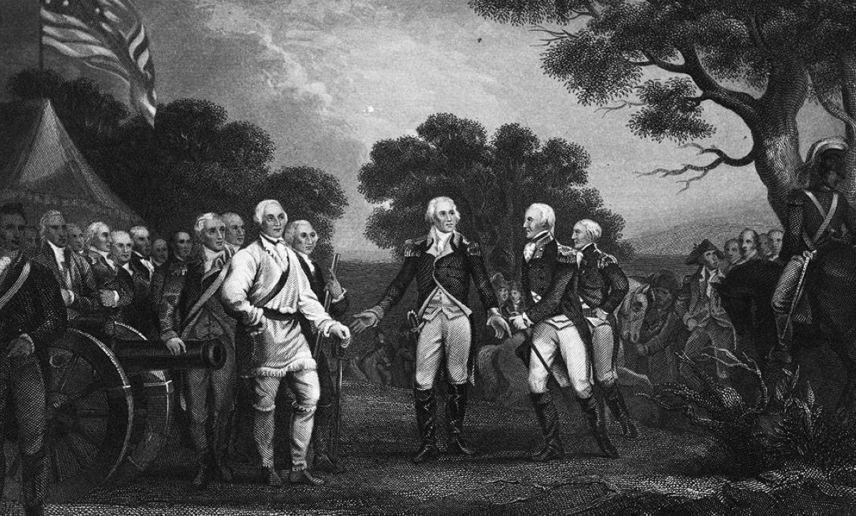 1777 -  القوات البريطانية تسيطر على بنسلفانيا خلال الحرب الأمريكية.