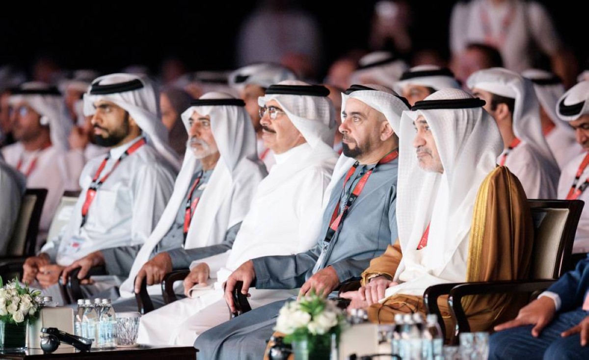 سيف بن زايد ونهيان بن مبارك وفهد الصباح وراشد آل خليفة وكبار المسؤولين خلال مؤتمر الأمم المتحدة الخامس عشر لمنع الجريمة والعدالة الجنائية