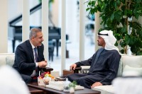 رئيس الدولة ووزير الخارجية التركي يبحثان مسارات التعاون والعمل المشترك