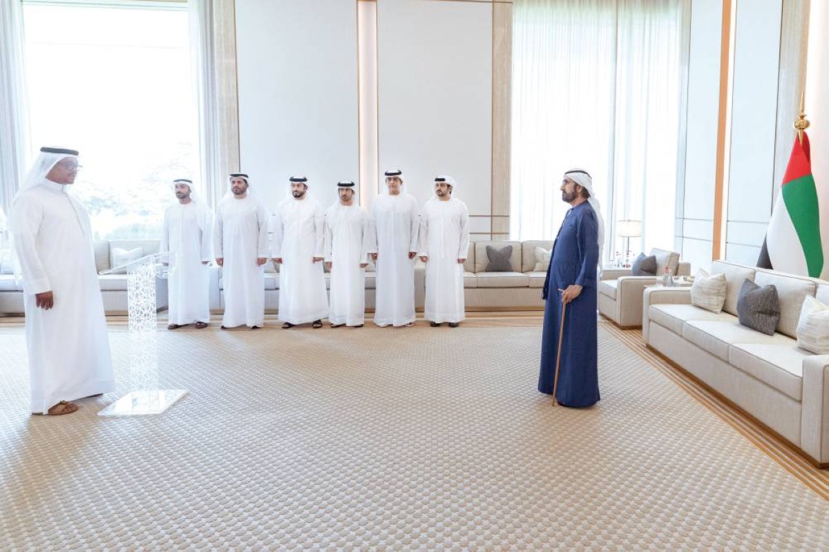 أمام محمد بن راشد.. 15 مفتشاً قضائياً في دبي يؤدون اليمين القانونية