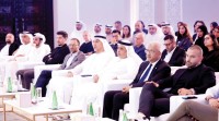 محمد الملا وسالم باليوحة وعبدالله المنصوري وجانب من حضور الفعالية