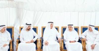 سعود بن صقر خلال تقديم واجب العزاء