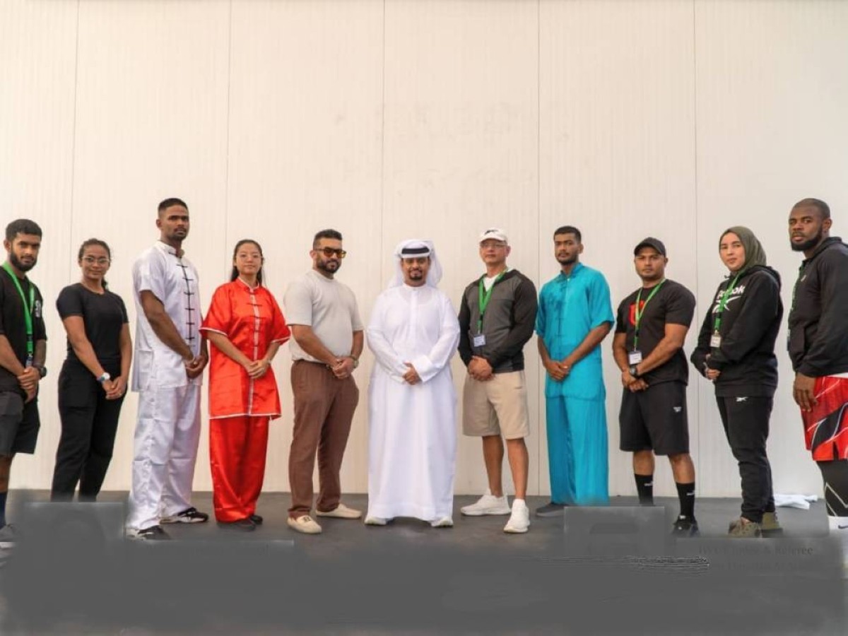 400 طالب من مدرسة «جيمس أور أون إنديان سكول»يستعرضون مهاراتهم في «الووشو كونغ فو» استعداداً لبطولة الأندية