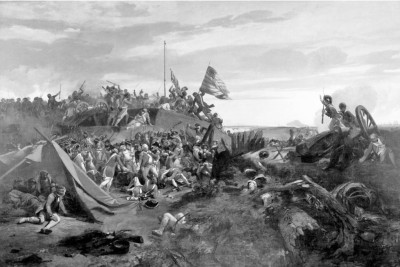 1781 البريطانيون ينهزمون أمام الأمريكيين في معركة يوركتاون