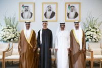 حمدان بن محمد بن زايد يحضر حفل استقبال بمناسبة زفاف سلطان وعبدالله أحمد الجنيبي