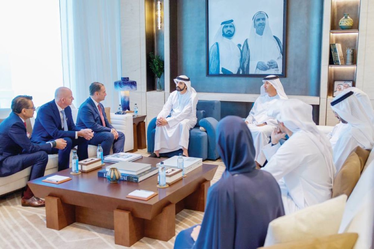 حمدان بن محمد يبحث مع الرئيس التنفيذي لـ«ماريوت الدولية» آفاق التعاون