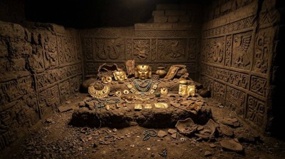ذهب وكنوز وجمجمة حمراء تكشف أسرار حضارة قديمة