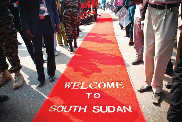 الصورة : مرحباً بكم في جنوب السودان (أ.ب)