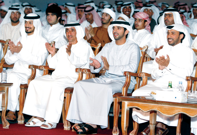 الصورة : الامسية الختامية لملتقى دبي للشعر الشعبي,بحضور الشيخ حمدان بن محمد بن راشد آل مكتوم