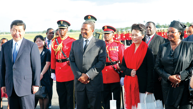 الصورة : الرئيس الصيني شي جينبينغ في تنزانيا خلال جولة إلى عدد من الدول الإفريقية 		    أرشيفية