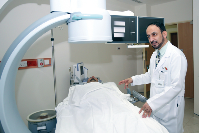 الصورة : قسم الأشعة في مستشفى الشيخ خليفة يضم تقنيات متطورة                                                تصوير: يونس يونس