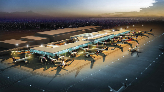 الصورة : مطار دبي .. توسعات كبيرة متواصلة في مطار دبي