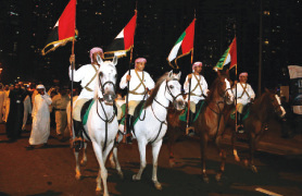 الصورة : عروض متنوعة خلال احتفال  دبي بساعة الأرض