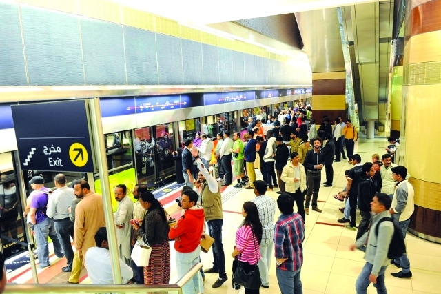 الصورة : مترو دبي حلقة وصل جديدة لربط مناطق الإمارة