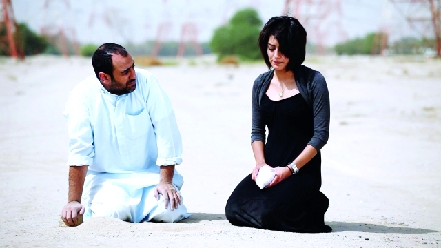 الصورة : هيا عبد السلام وخالد أمين في فيلم  «ماي الجنة»