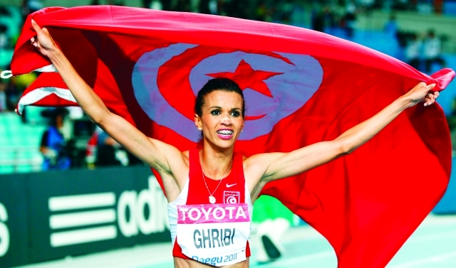 الصورة : حبيبة التونسية بطلة ألعاب القوى من المكرمين في الدورة السابقة