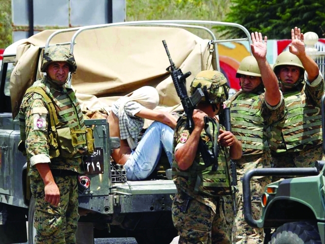 الصورة : الجيش اللبناني دفع إلى المواجهة على الحدود الشرقية