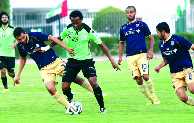 الصورة : دبا الحصن أحرج دبي في أقوى مباريات دوري الأولى