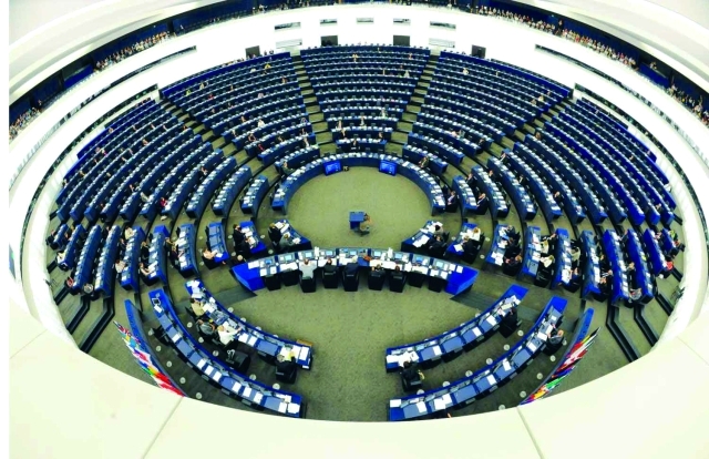 الصورة : البرلمان الأوروبي موافقة تاريخيةأرشيفية