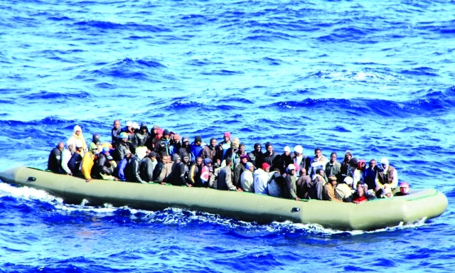 الصورة : حماية الساحل الليبي من سيل اللاجئين يتطلب قوات بحرية فاعلة