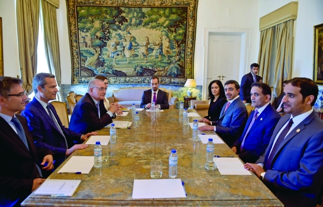 الصورة : ■ سموه يلتقي وزير الشؤون الخارجية