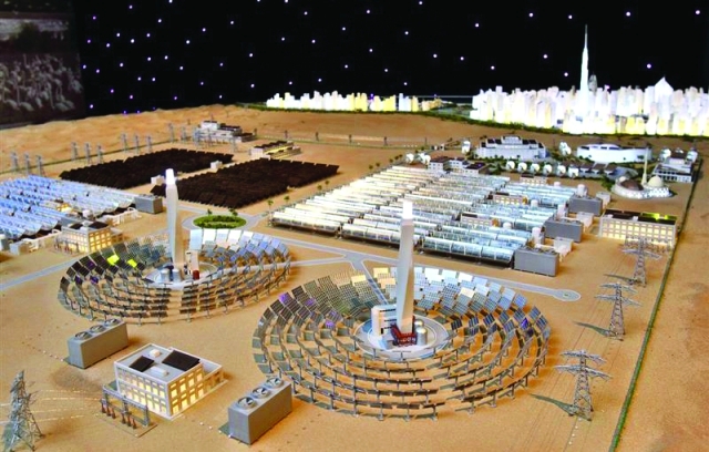 الصورة : ■ محطات للطاقة الشمسية تعزز توجه دبي للاستدامة  |  البيان