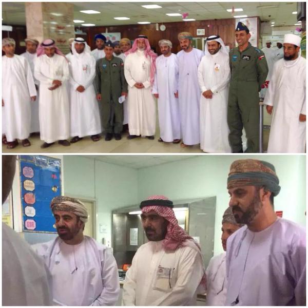 الصورة : رئيس مجلس الشورى خلاال زيارة المصابين في مستشفى الملك فهد