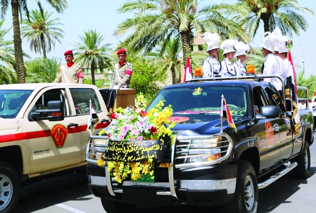 الصورة : مراسم تشييع القائدين المقتولين في بغداد   ــ  رويترز