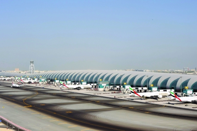 الصورة : مطار دبي مبني 3 لطيران الإمارات  |   تصوير- خالد نوفل