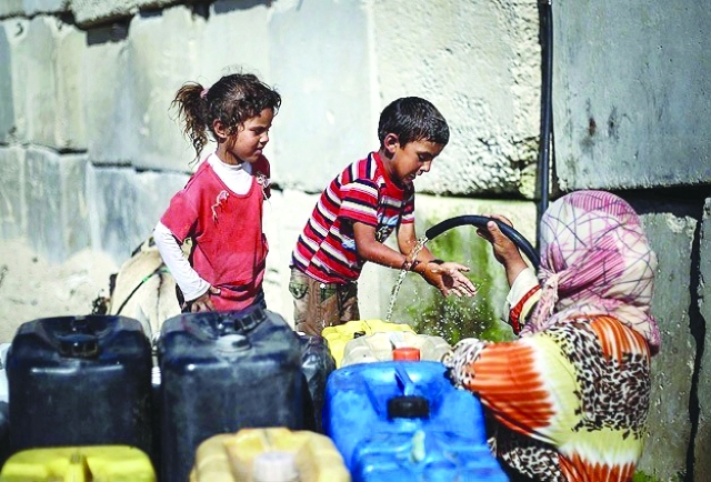 الصورة : ■ أزمة مياه في فلسطين تنذر بكارثة |   أرشيفية