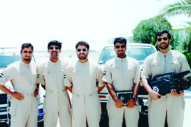 الصورة : ■ أعضاء الفريق.. أبطال يمثلون الإمارات ويعشقون المغامرة والأسفار