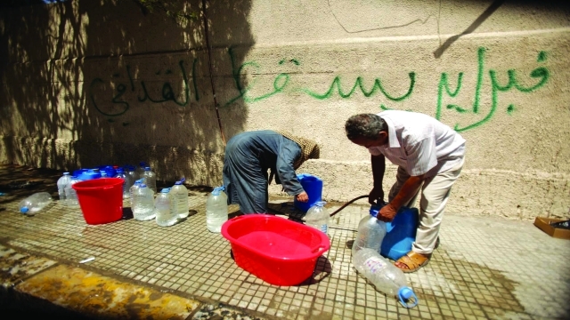 الصورة : المياه النظيفة باتت الشغل الشاغل لليبيين  - أرشيفية