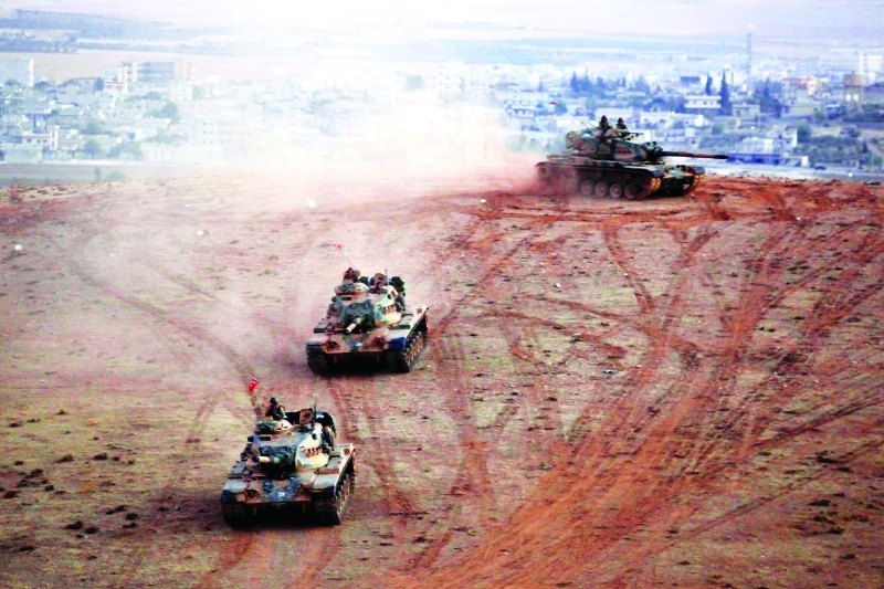 الصورة : الهجوم على جرابلس أدخل تركيا على خط الحرب السورية