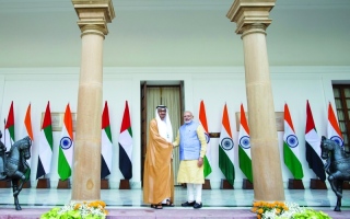 الصورة: الصورة: الإمارات والهند توقعان اتفاقية الشراكة الاستـــراتيجية الشاملة وعدداً من مذكرات التفاهم
