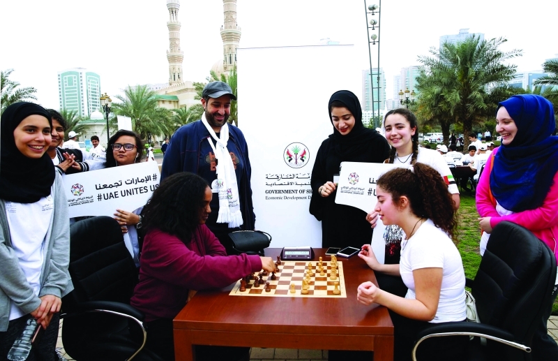 الصورة : منافسات الشطرنج حاضرة في الفعاليات البيان
