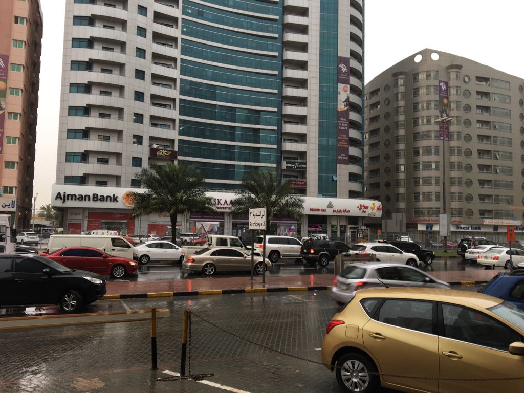 الصورة : أمطار عجمان
