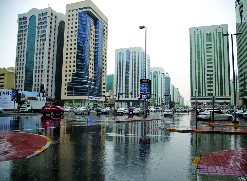الصورة : أمطار الخير في أبوظبي