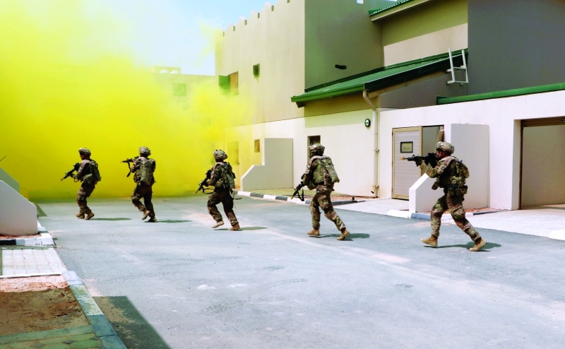 الصورة : جانب من التمرين المشترك بين القوات البرية الإماراتية والأميركية | من المصدر