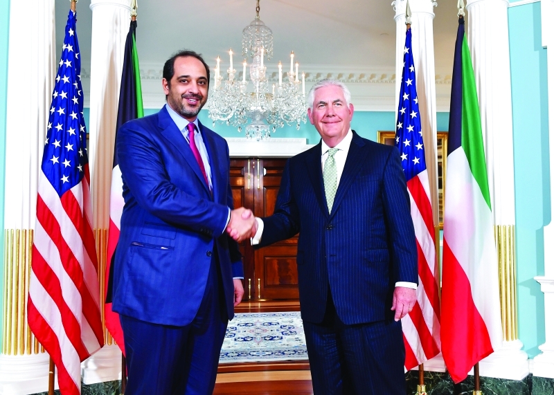 الصورة : Ⅶ  وزيرا الخارجية الكويتي والأميركي في واشنطن |  إي.بي إيه