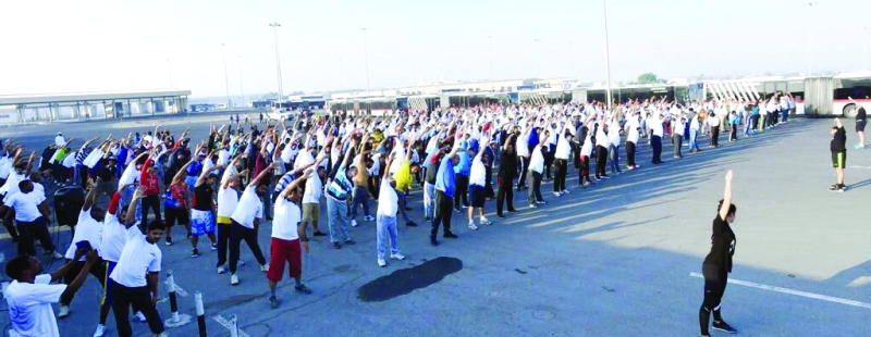 الصورة : جانب من النشاط الرياضي في «طرق دبي»  |  البيان