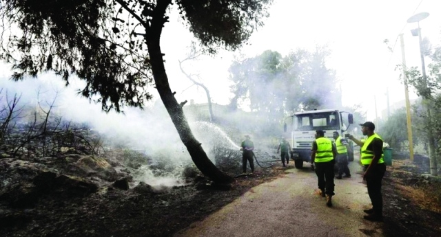 لبنان حرائق الغابات تشعل السياسة البيان